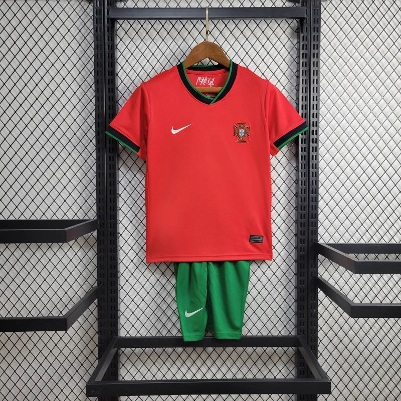 Portugal Deco 20 Kids Home Soccer Jersey Euro 2024