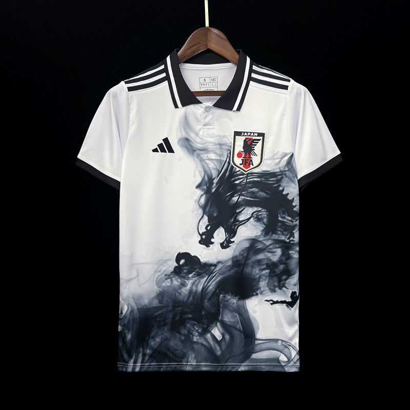 Japan Ink Landscape Dragon Limited Edition Soccer Jersey 2023/24 - White