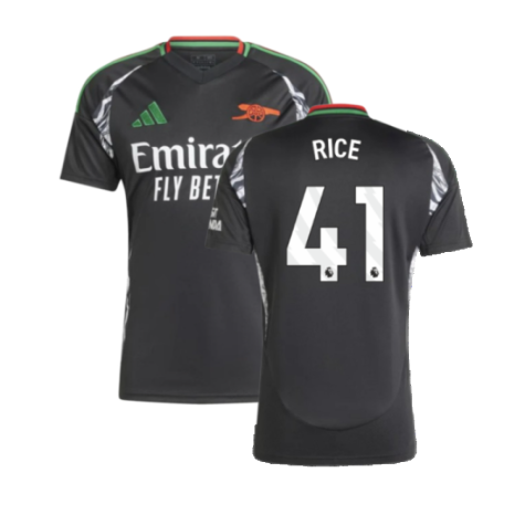 Arsenal Declan Rice 41 Away Soccer Jersey 2024/25