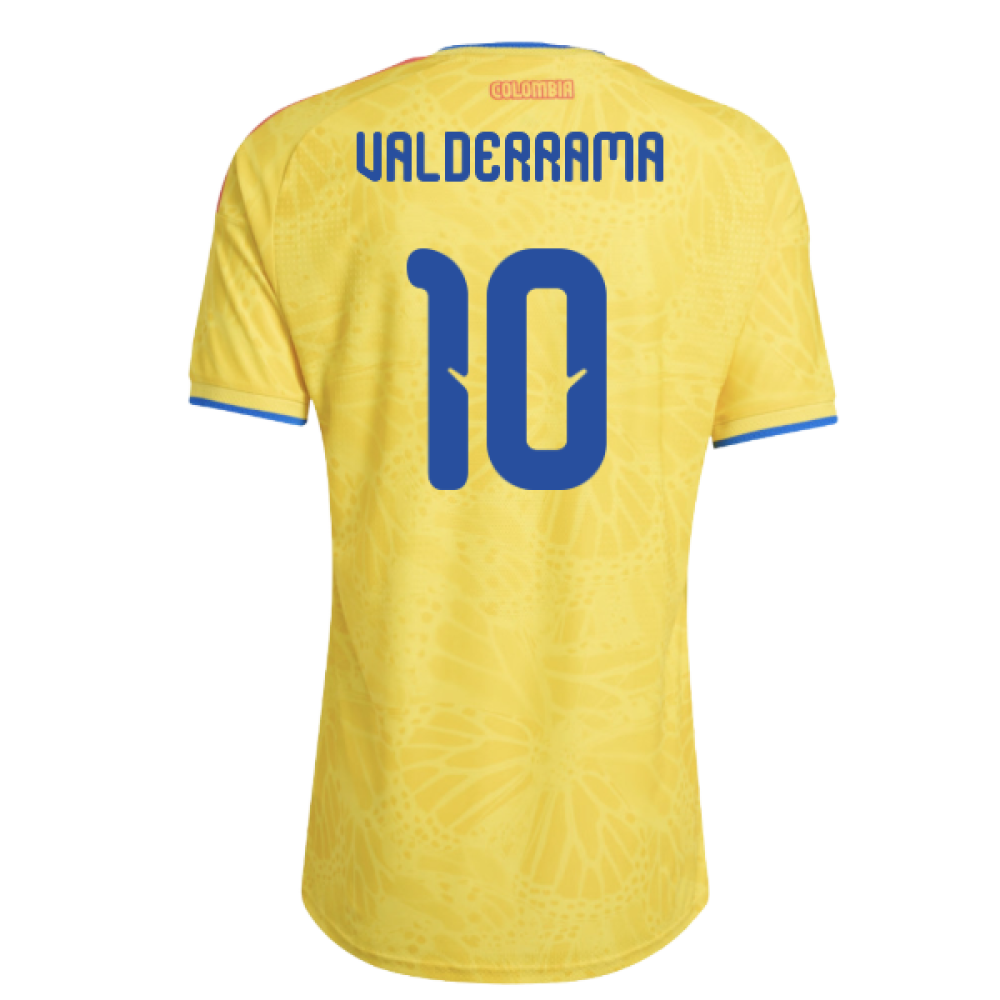 Colombia Carlos Valderrama 10 Home Soccer Jersey World Cup 2026