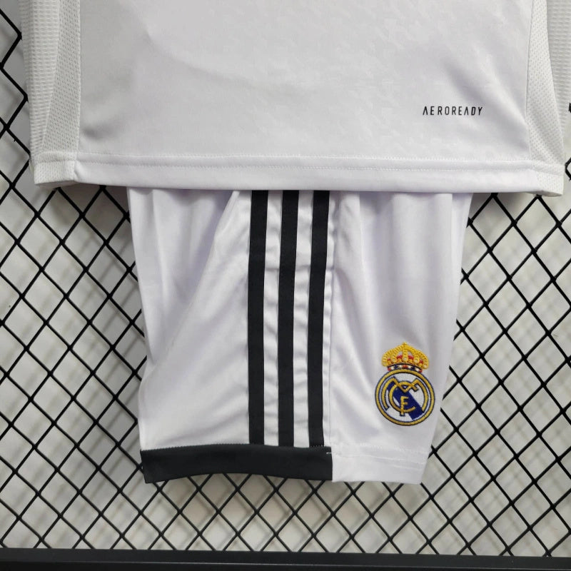 Real Madrid Vini JR 7 Home Kids Soccer Jersey 2024/25