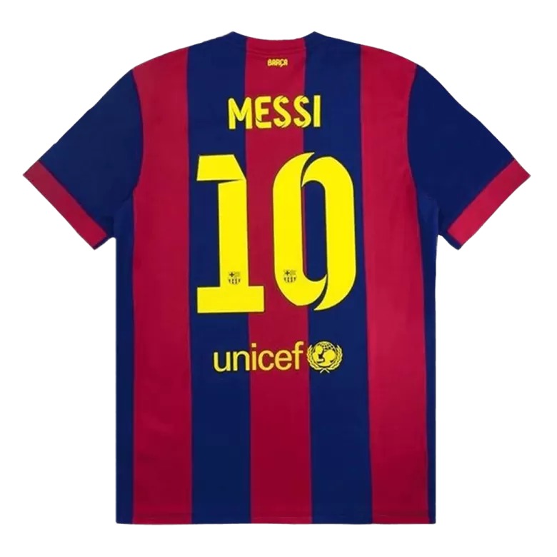 FC Barcelona Lionel Messi 10 Retro Home Soccer Jersey 2014-2015