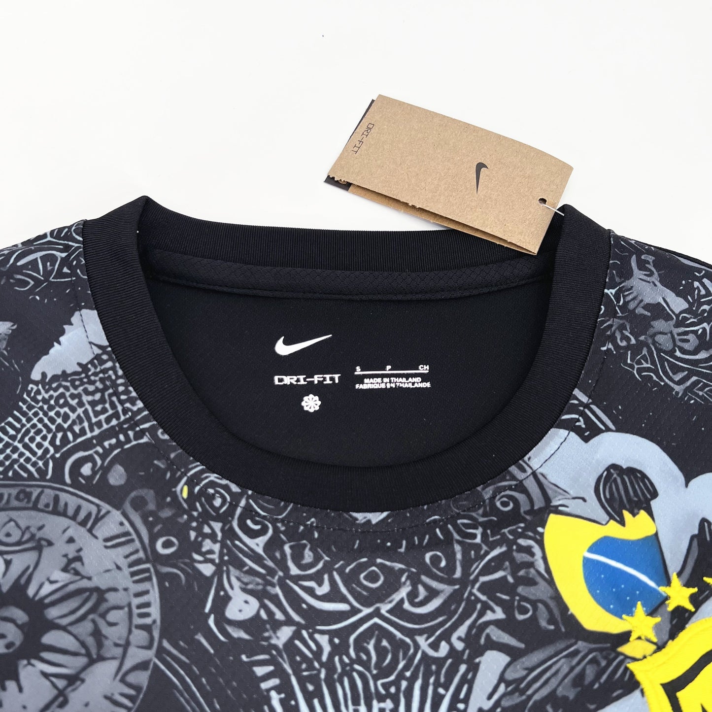 Brazil Jesus Christ The Redeemer Limited Edition Soccer Jersey 2024/25 - Black