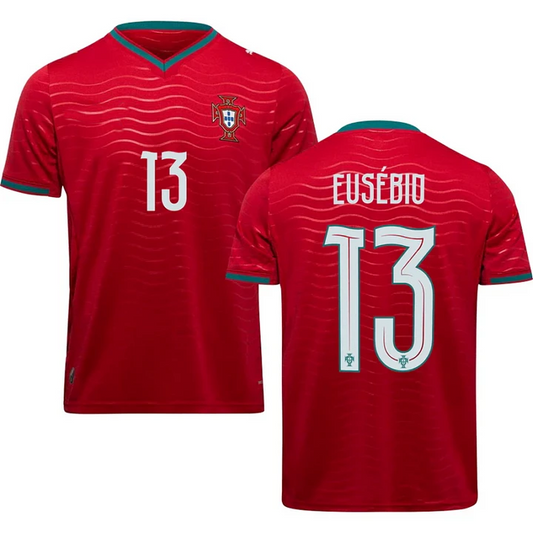 Portugal Eusébio 13 Home Soccer Jersey World Cup 2026