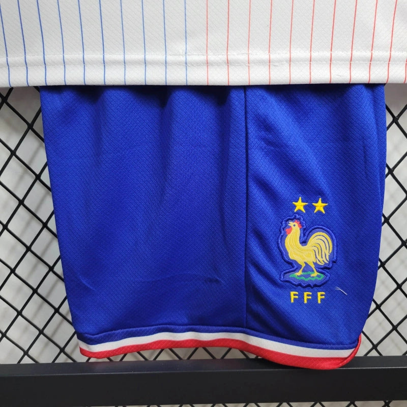 France William Saliba 17 Kids Away Soccer Jersey Euro 2024