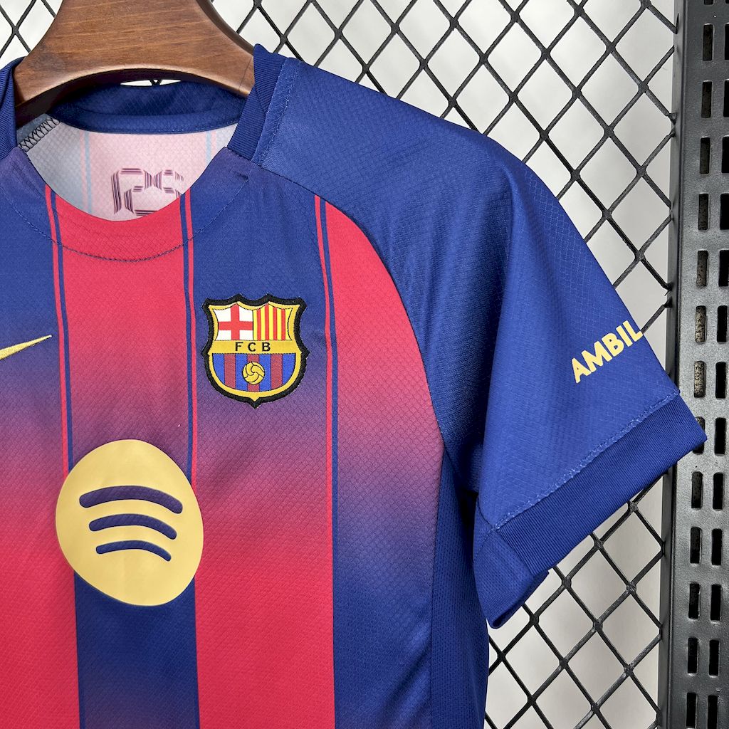FC Barcelona Pedri 8 Kids Home Soccer Jersey 2025-2026