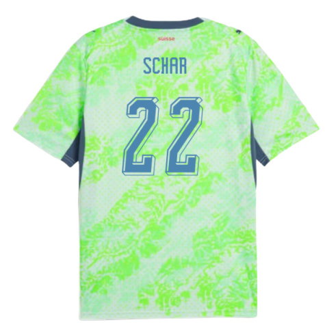 Switzerland Fabian Schar 22 Away Soccer Jersey World Cup 2026