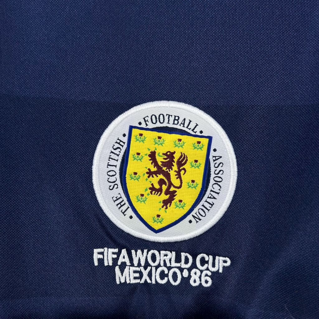 Scotland Retro Home Soccer Jersey World Cup 1986