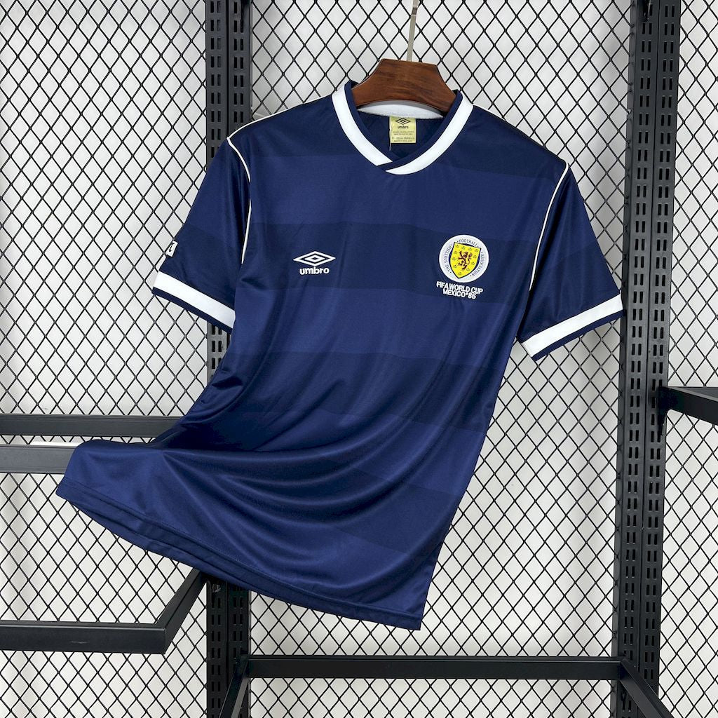 Scotland Retro Home Soccer Jersey World Cup 1986
