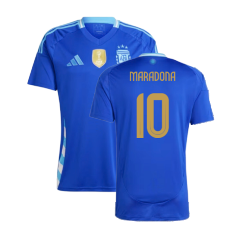 Argentina Diego Maradona 10 Away Soccer Jersey 2024/25
