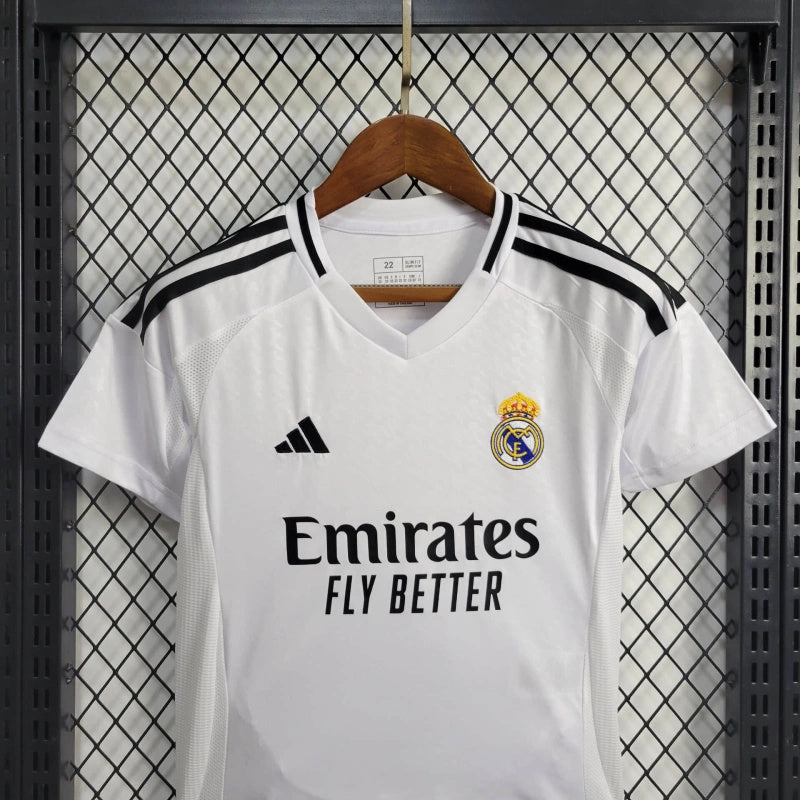 Real Madrid Vini JR 7 Home Kids Soccer Jersey 2024/25