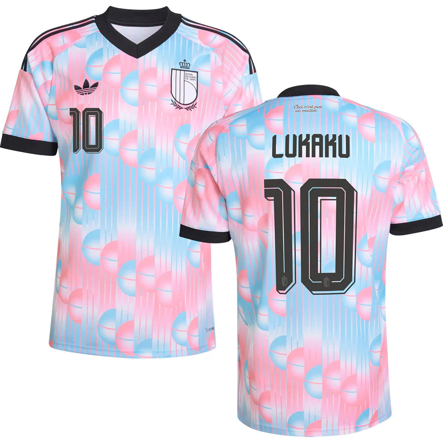 Belgium Romelu Lukaku 10 Away Soccer Jersey World Cup 2026