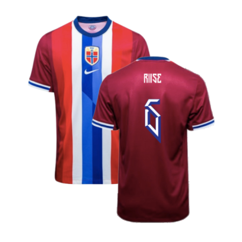 Norway John Arne Riise 6 Home Soccer Jersey 2024/25