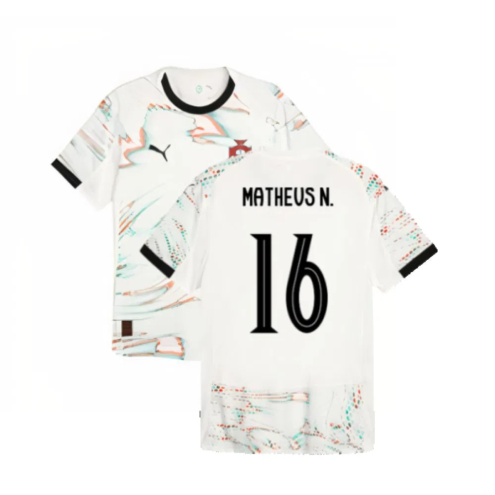 Portugal Matheus Nunes 16 Away Soccer Jersey 2025/26