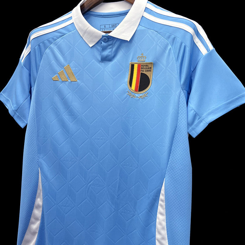 Belgium Johan Bakayoko 19 Away Soccer Jersey UEFA Euro 2024