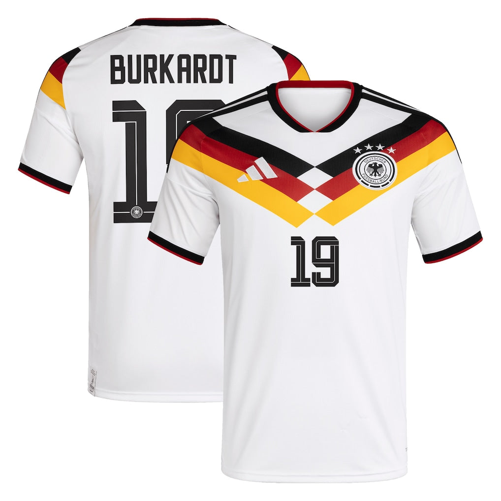 Germany Jonathan Burkardt 19 Home Soccer Jersey World Cup 2026