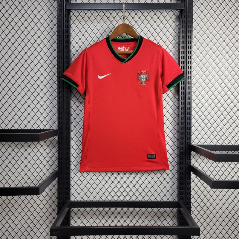 Women's Portugal Joao Cancelo 20 Home Soccer Jersey Euro 2024