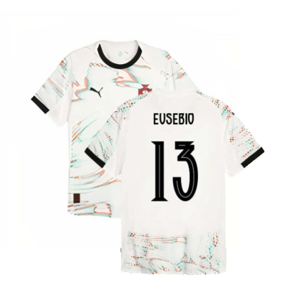 Portugal Eusébio 13 Away Soccer Jersey 2025/26