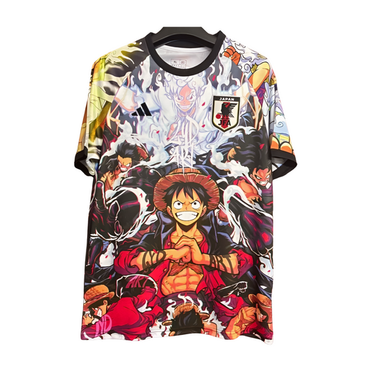 Japan One Piece Monkey D. Luffy Special Edition Soccer Jersey 2024/25 - Black