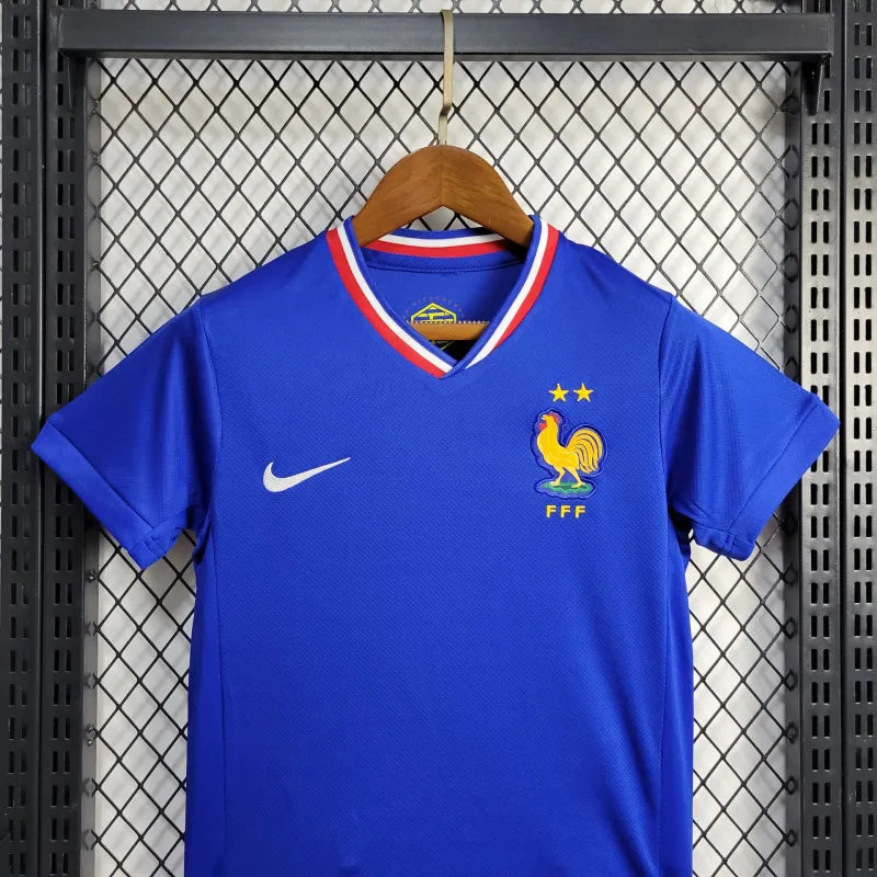 France Aurélien Tchouaméni 8 Kids Home Soccer Jersey Euro 2024