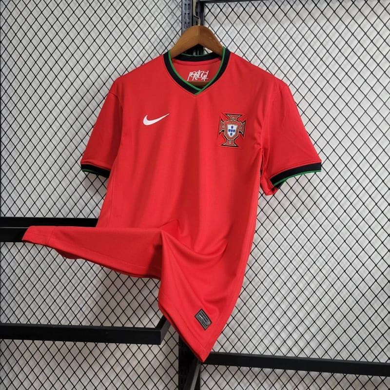 Portugal Cristiano Ronaldo 7 Home Soccer Jersey Euro 2024
