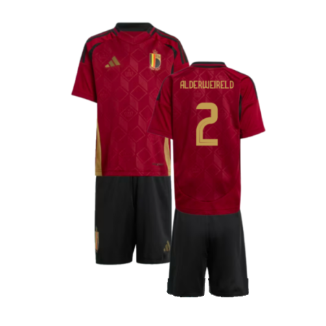 Belgium Toby Alderweireld 2 Kids Home Soccer Jersey Euro 2024