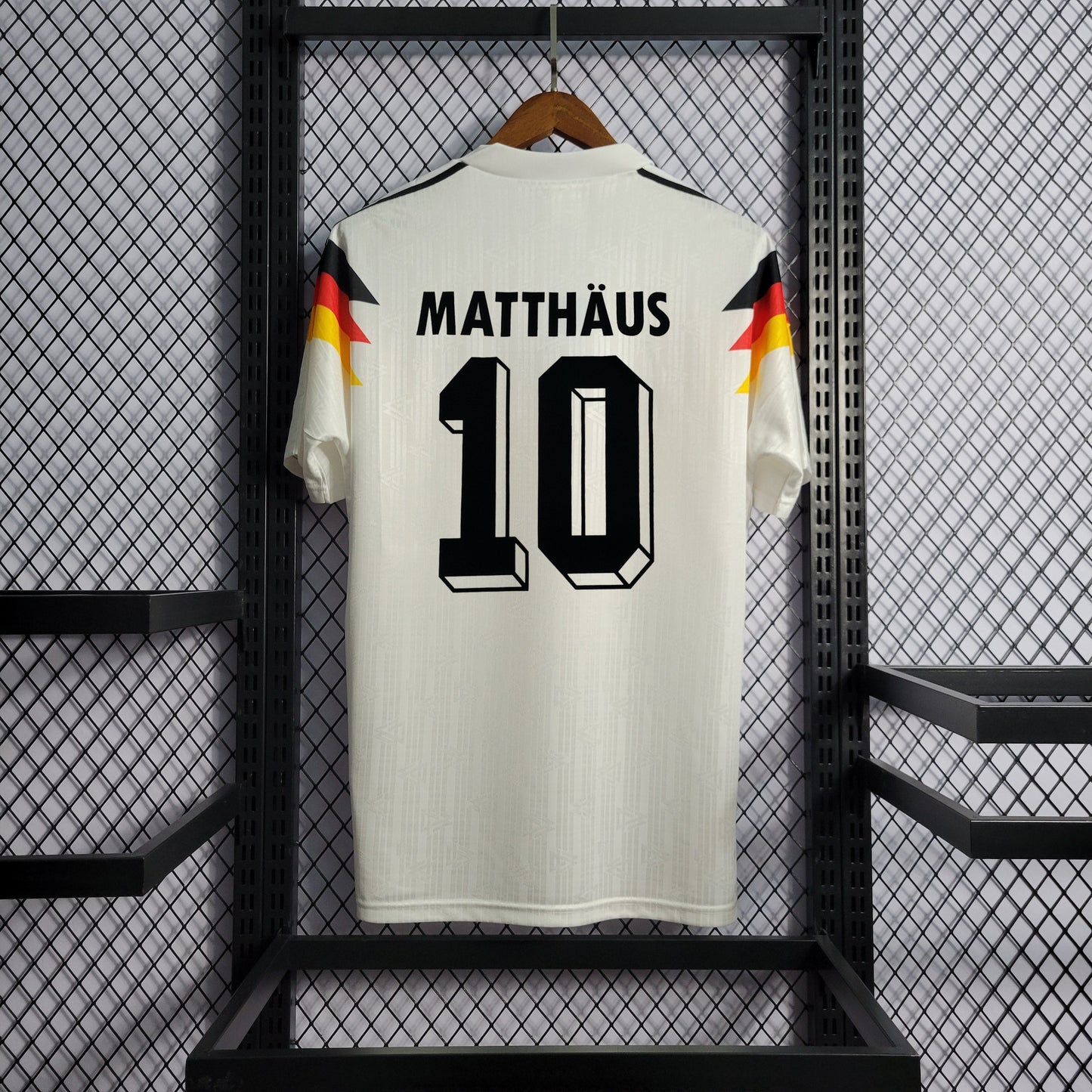 Germany Lothar Matthäus 10 Home Retro Soccer Jersey World Cup 1990
