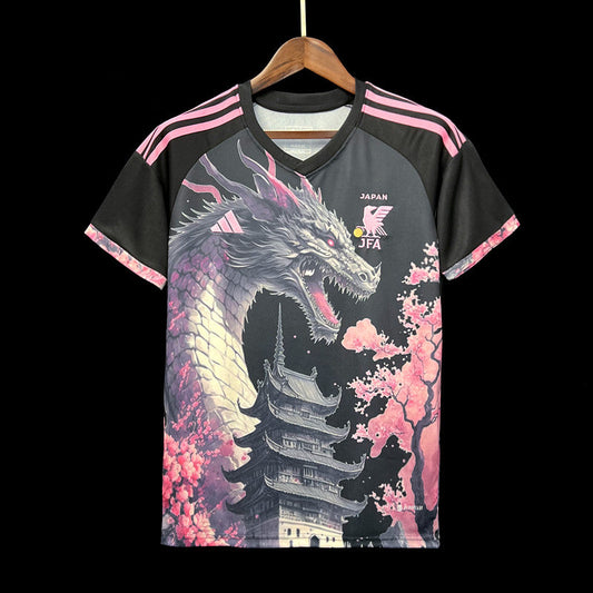 Japan Sakura Dragon Limited Edition Soccer Jersey 2023/24 - Black