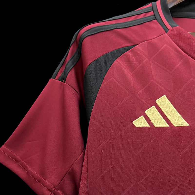 Belgium Jeremy Doku 11 Home Soccer Jersey UEFA Euro 2024