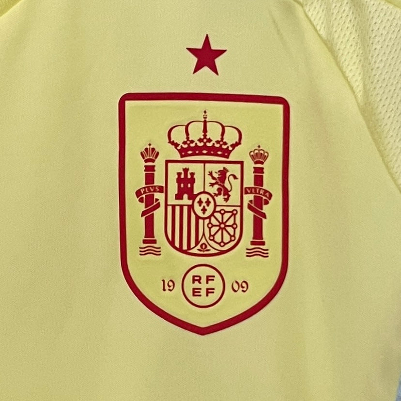 Spain Away Soccer Jersey UEFA Euro 2024 - Yellow