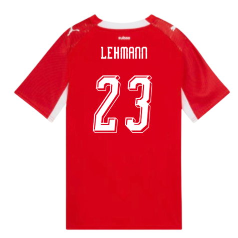 Switzerland Alisha Lehmann 23 Home Soccer Jersey World Cup 2026