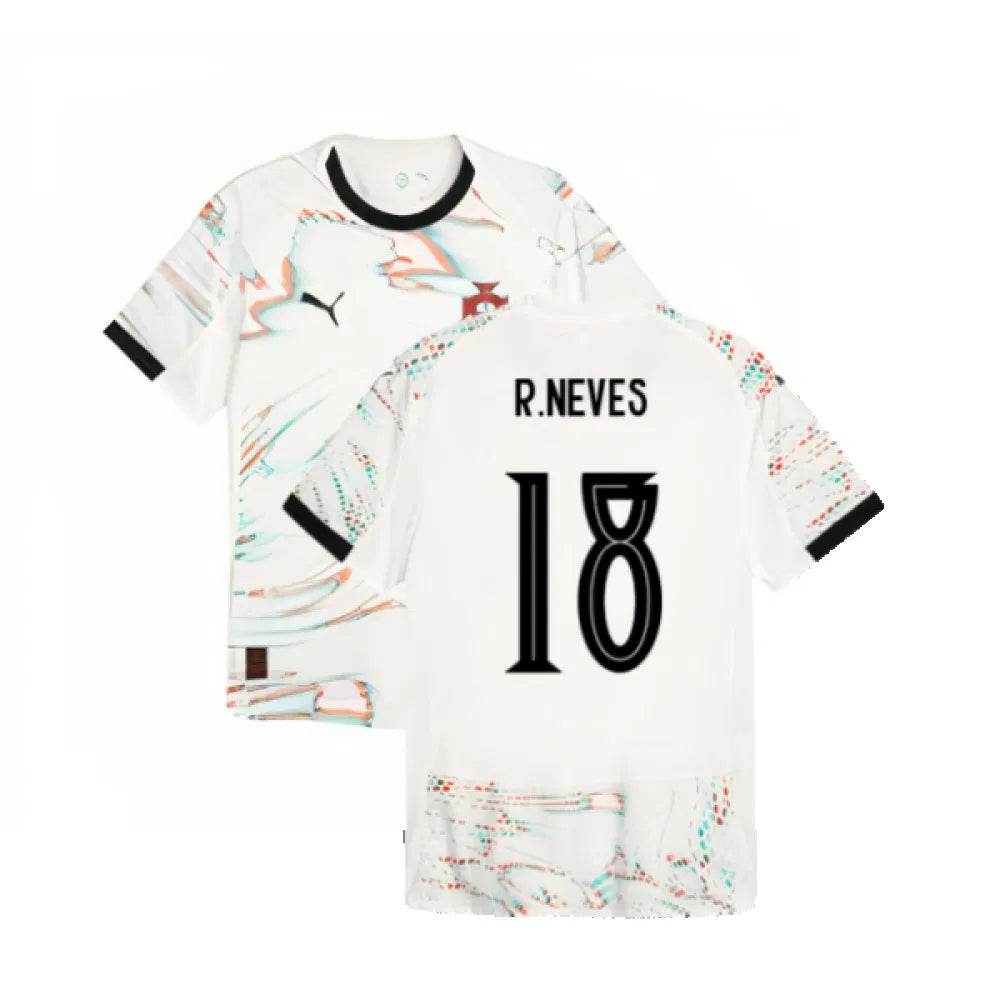 Portugal Ruben Neves 18 Away Soccer Jersey 2025/26