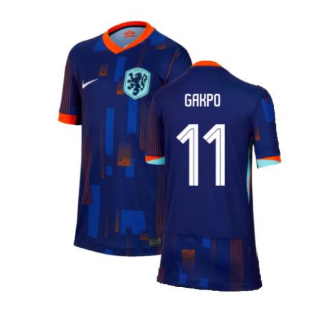 Netherlands Cody Gakpo 11 Away Soccer Jersey Euro 2024