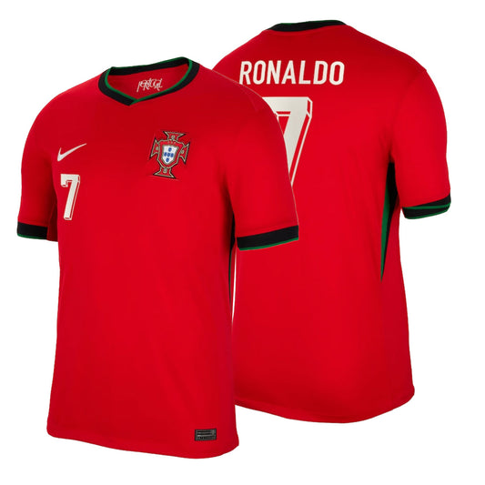 Portugal Cristiano Ronaldo 7 Home Soccer Jersey Euro 2024