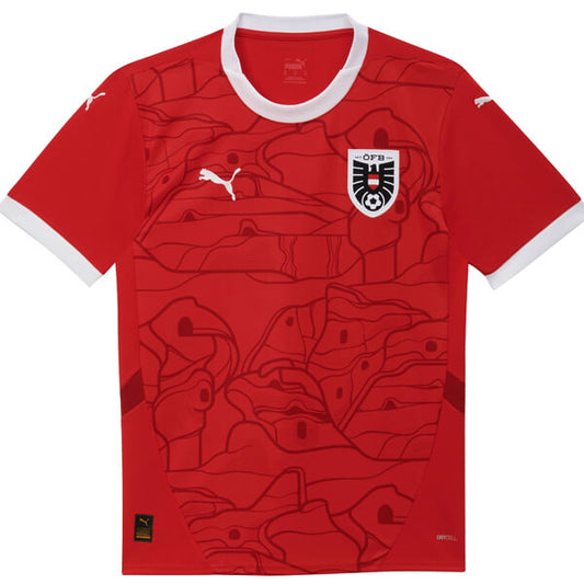 Austria Home Soccer Jersey UEFA Euro 2024