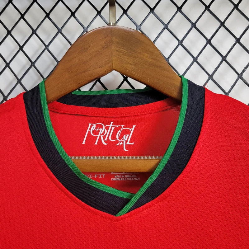 Portugal Bernardo Silva 10 Kids Home Soccer Jersey Euro 2024