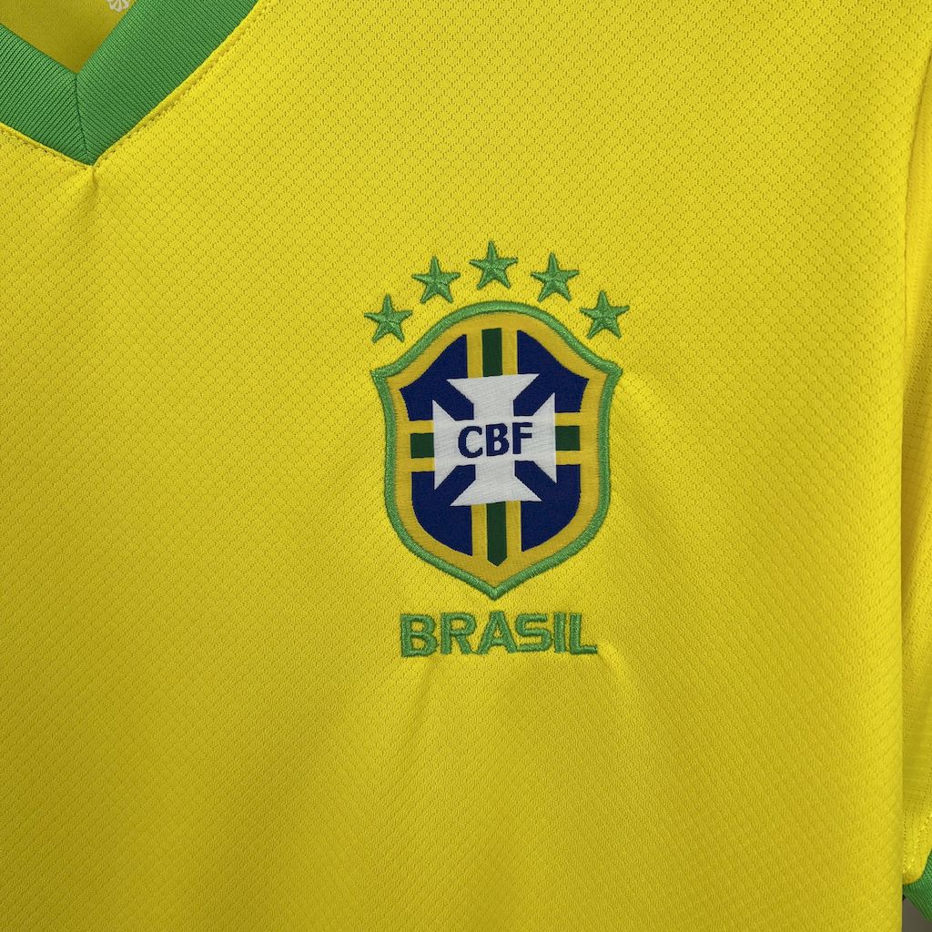 Brazil X AJ Special Edition Soccer Jersey 2025-2026 - Yellow