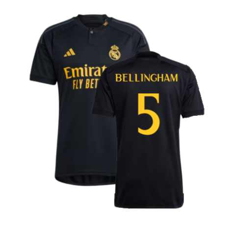 Real Madrid Jude Bellingham 5 Third Soccer Jersey 2023/24