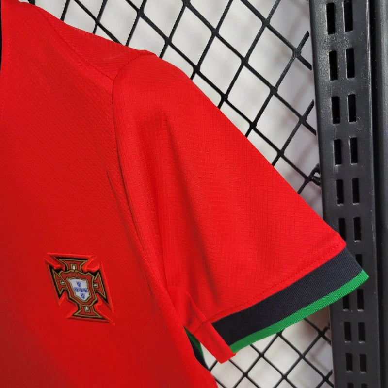 Portugal Pauleta 9 Kids Home Soccer Jersey Euro 2024