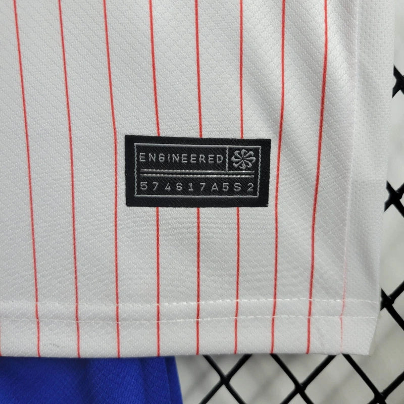 France Aurélien Tchouaméni 8 Kids Away Soccer Jersey Euro 2024