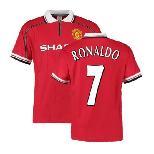 Manchester United Cristiano Ronaldo 7 Retro Home Soccer Jersey 1998-1999