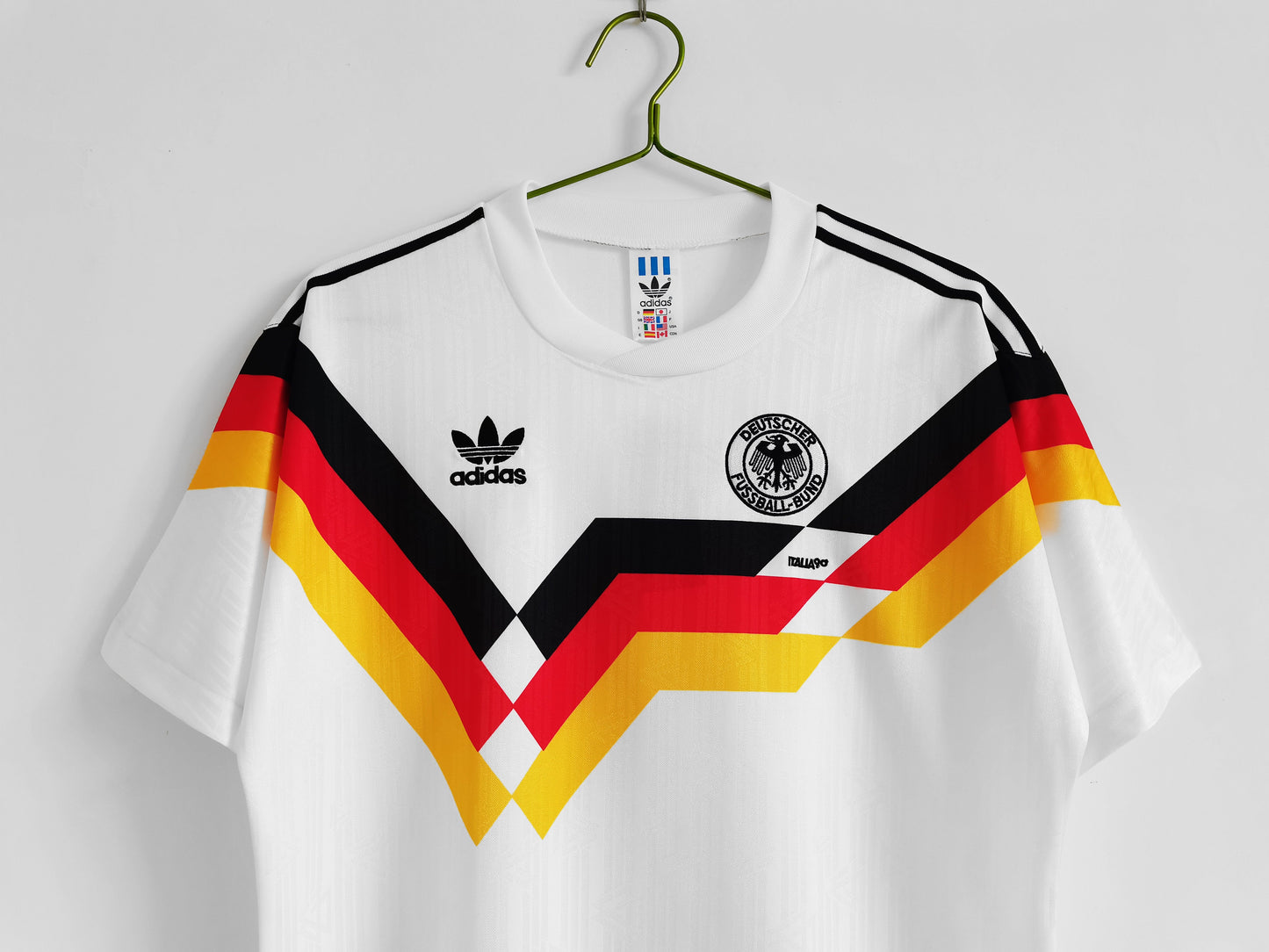 Germany Rudi Völler 9 Home Retro Soccer Jersey World Cup 1990