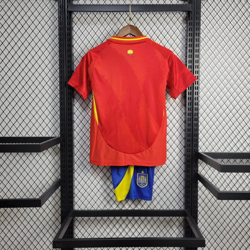 Spain Kids Home Soccer Jersey UEFA Euro 2024