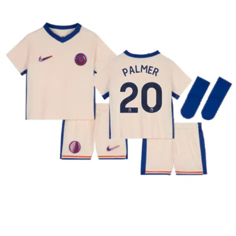 Kids & Junior Chelsea Cole Palmer 20 Away Soccer Jersey Mini Kit 2024/25