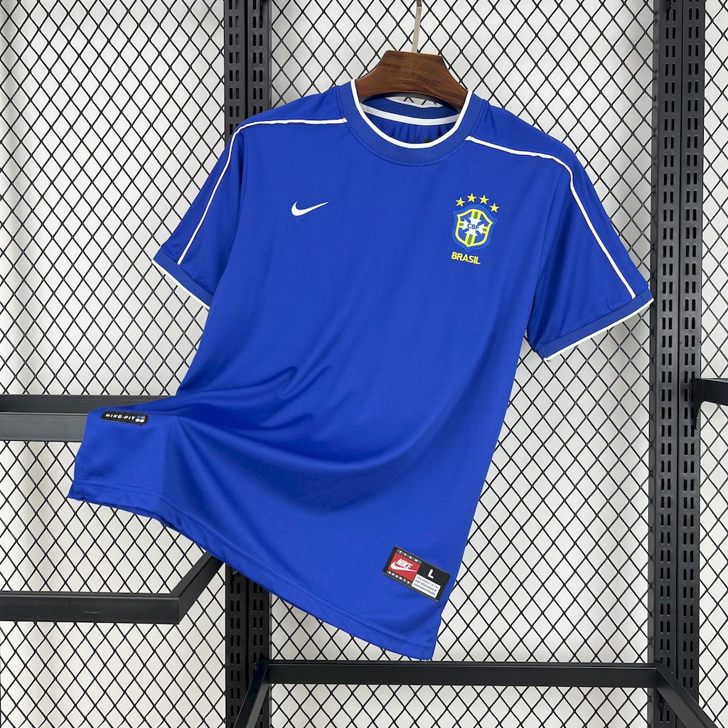 Brazil Away Retro Soccer Jersey World Cup 1998