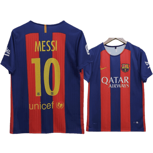 FC Barcelona Lionel Messi 10 Home Retro Soccer Jersey 2016-2017