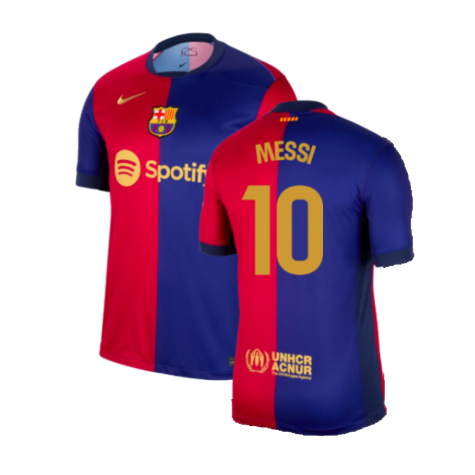 FC Barcelona Lionel Messi 10 Home Soccer Jersey 2024/25