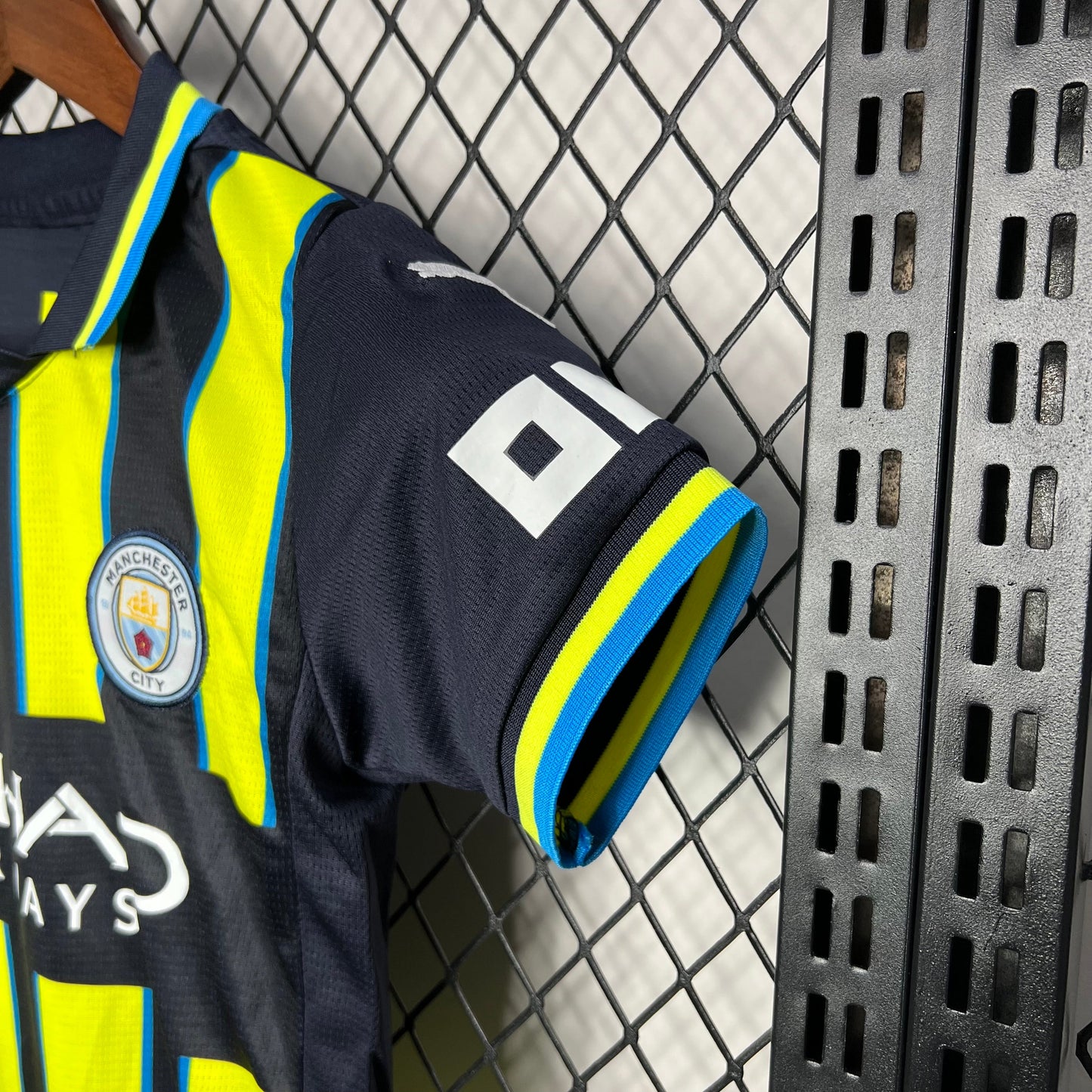 Man City Kevin De Bruyne 17 Kids Away Soccer Jersey 2024/25