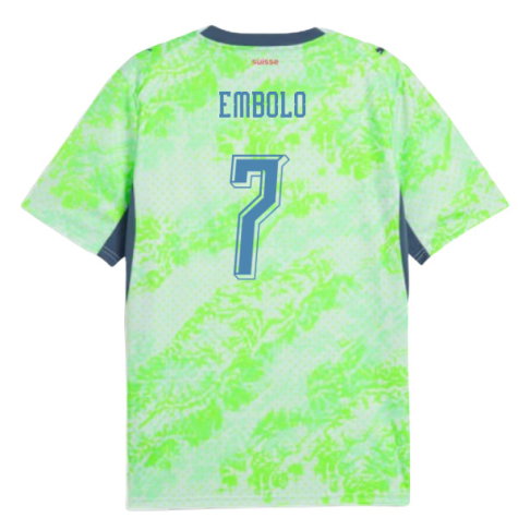 Switzerland Breel Embolo 7 Away Soccer Jersey World Cup 2026