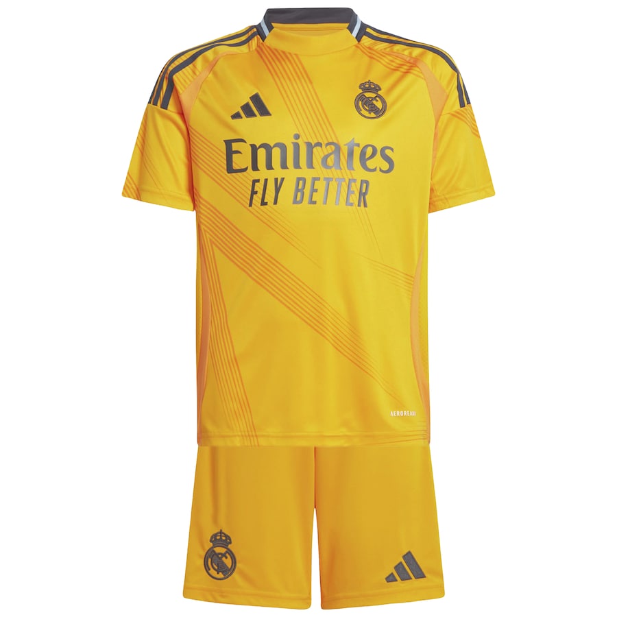 Real Madrid Federico Valverde 8 Away Soccer Jersey Kids Mini Kit 2024/25